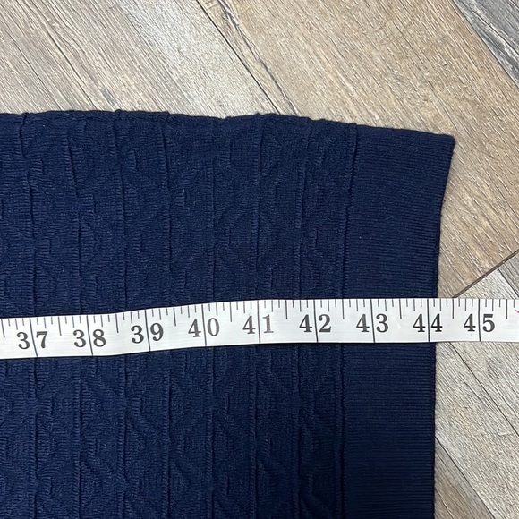 Ingrid & Isabel navy sweater midi dress Sz.S/M 1/2 sleeve stretch blue knit - Picture 15 of 16